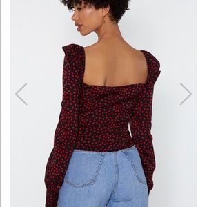 Nasty Gal Tops - Nasty Gal heart button-down blouse Nasty Gal Tops - Nasty Gal heart button-down blouse